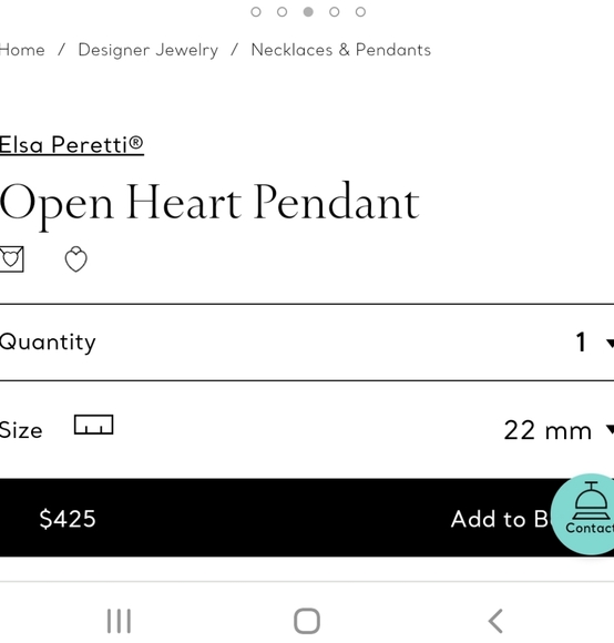 Tiffany & Co Elsa Peretti Open Heart collection Necklace - Picture 7 of 7